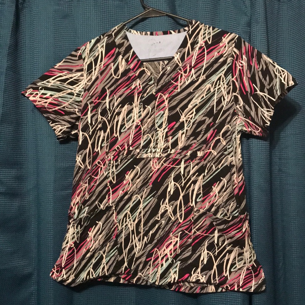 Scrub Top Uniform Stretchy